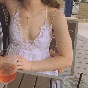 Free People white flowy lace top